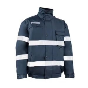 Reflective Striped Safety Work Jacket