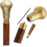 Elegant Wooden Swagger Stick For Professional Military Personnel